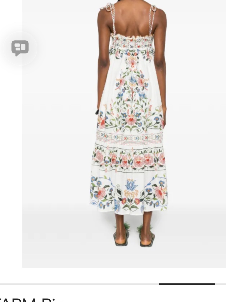 Farm Rio Stitched Garden New Dress With Tags